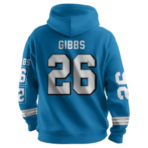 Gibbs 26 Detroit Football Unisex Hoodie2