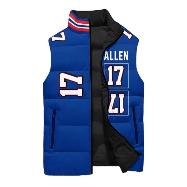 17 Buffalo Football 3D Unisex Puffer Vest