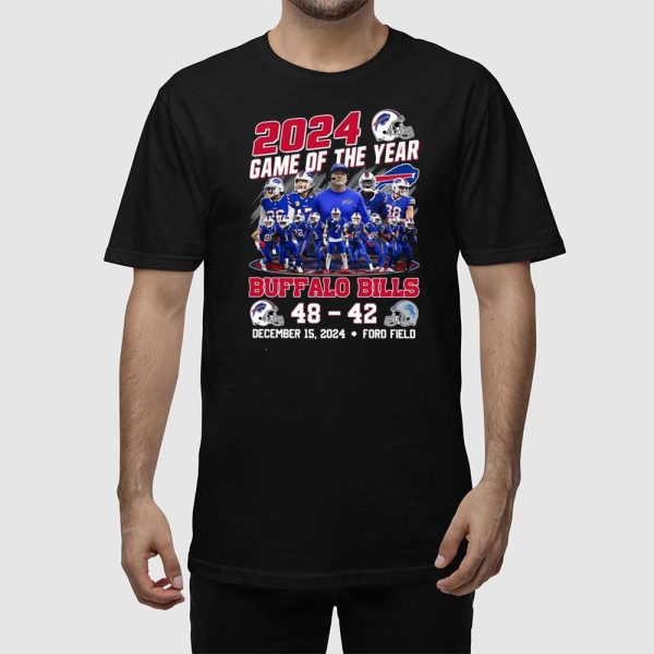 2024 Game Of The Year Bills 48-42 Lions Shirt