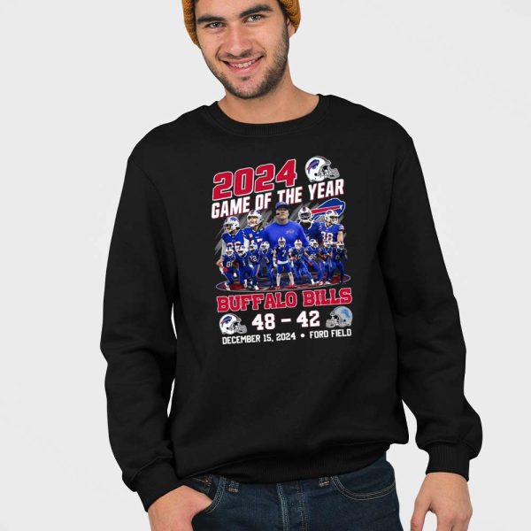 2024 Game Of The Year Bills 48-42 Lions Shirt