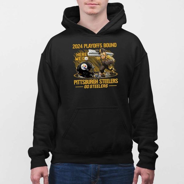 2024 Playoffs Bound Here We Go Steelers Shirt