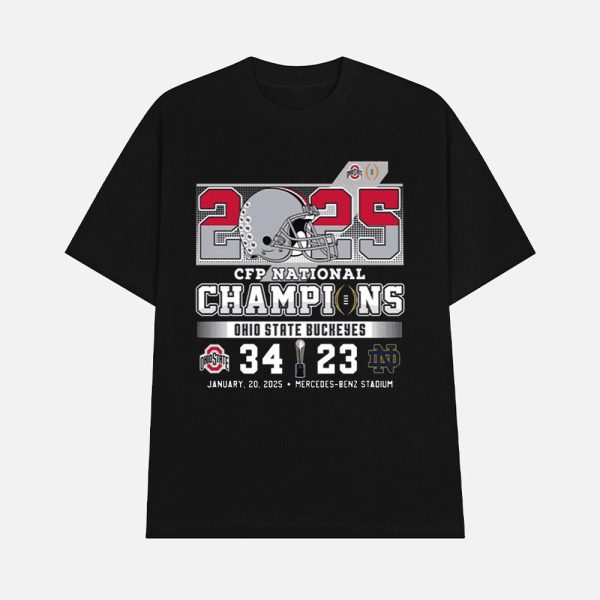 2025 CFP National Champions Ohio State 34-23 Notre Dame Shirt