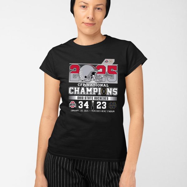 2025 CFP National Champions Ohio State 34-23 Notre Dame Shirt