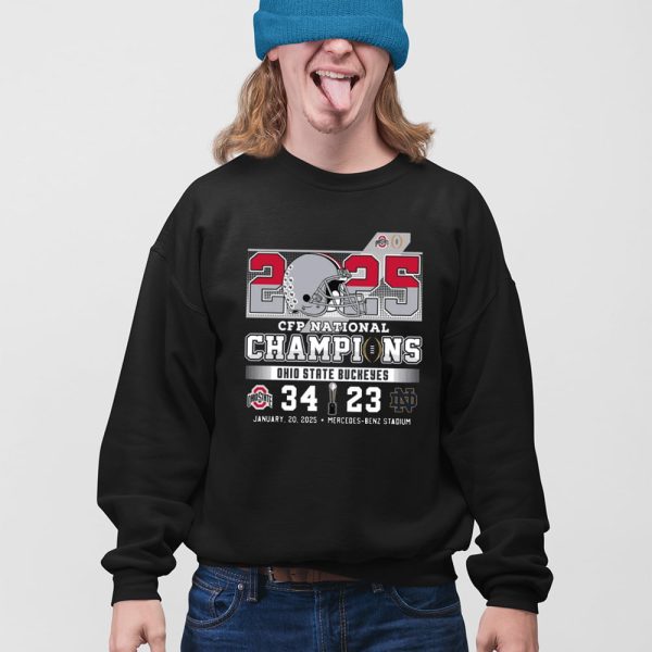 2025 CFP National Champions Ohio State 34-23 Notre Dame Shirt