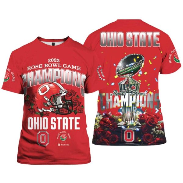 2025 Rose Bowl Game Champions Ohio State Shirt