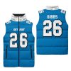 26 Detroit Football 3D Unisex Puffer Vest