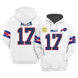 Bills Captain 17 Allen Football Unisex Hoodie