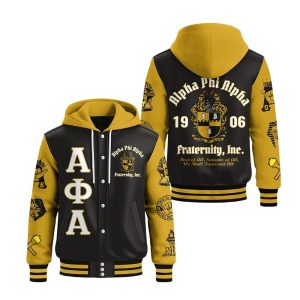 Alpha Phi Alpha 1906 Hooded Baseball Jacket