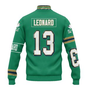 Leonard 13 Notre Dame Football Unisex Varsity Jacket2