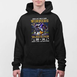 2024 AFC Wild Card Winners Ravens 28 14 Steelers Shirt 5