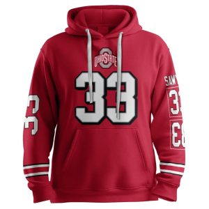 Sawyer 33 Ohio State Football Unisex Hoodie1