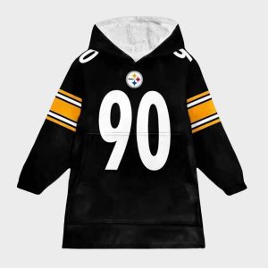 Steelers Watt Football Unisex Blanket Hoodie