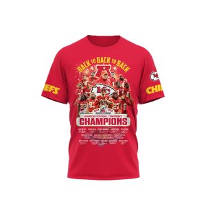 Chiefs Back To Back To Back AFC Champions 2025 Shirt