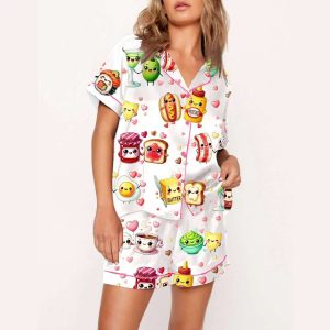 Food Pun Funny Valentine Pajama Set1