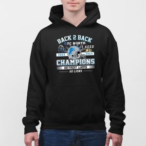 Lions Back 2 Back NFC North 2024 Champions Shirt 5