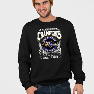 Ravens AFC North Division Champions 2024 Back To Back Shirt 6