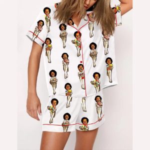 In My Mind Black Family Funny Christmas Pajama Set