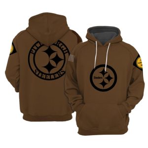 Steelers Salute To Service Veterans Day Brown Hoodie