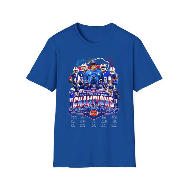 AFC Eastern Division 5 Years In A Row Champions Bills Signature Shirt