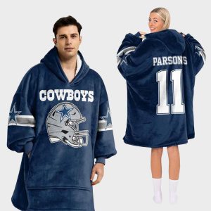 Cowboys Parsons 11 Football Unisex Blanket Hoodie