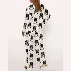 Noodle Cat Long Sleeve Pajama Set2