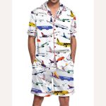 Airline Aircraft Satin Pajama Set