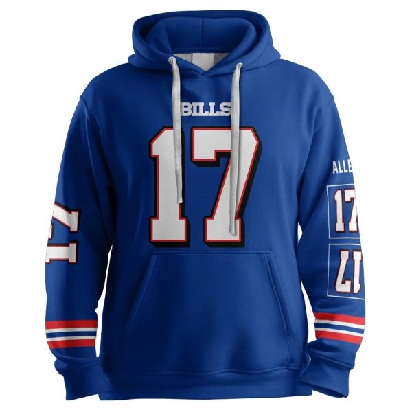 Allen 17 Buffalo Football Unisex Hoodie