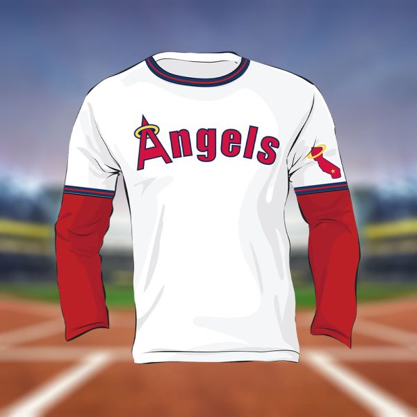 Angels Throwback Long Sleeve Shirt Giveaway 2025