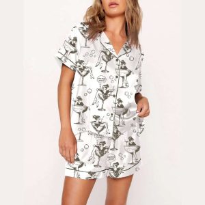 Chismosa Social Club Mexican Print Pajama Set1