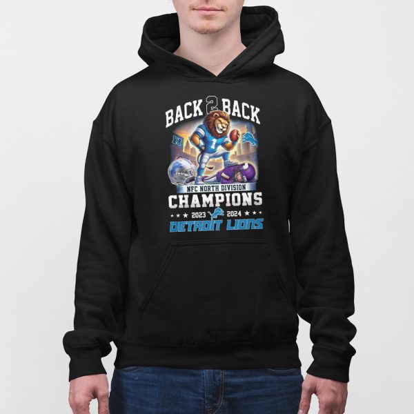 Back 2 Back NFC North Division Champions 2023 2024 Lion Shirt