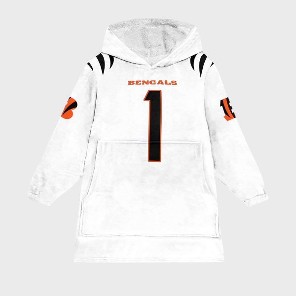 Bengals 1 Football Unisex Blanket Hoodie