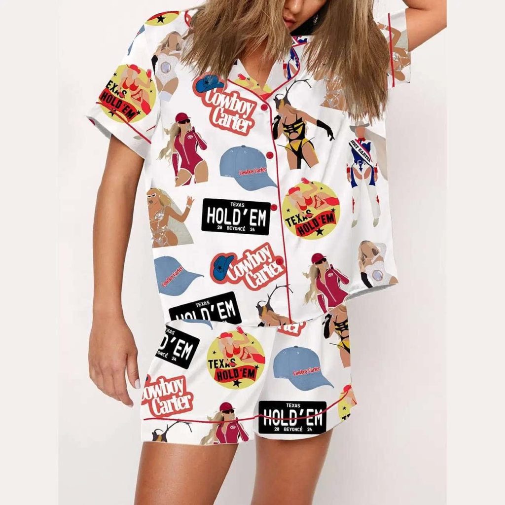 Beyonce Texas Hold'em Cowboy Carter Pajama Set