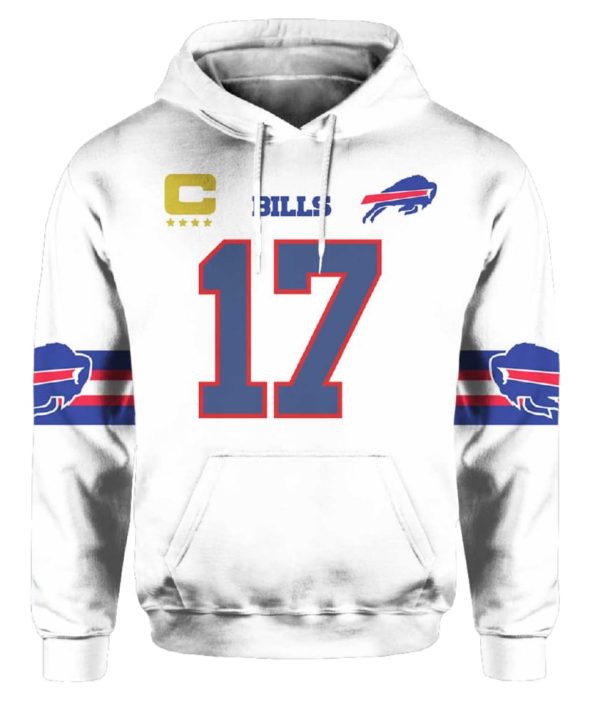 Bills Captain 17 Allen Football Unisex Hoodie