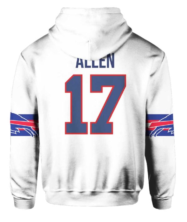 Bills Captain 17 Allen Football Unisex Hoodie