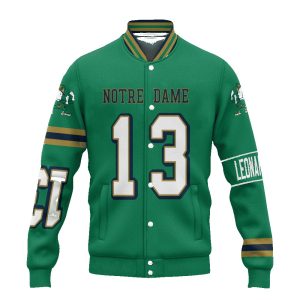 Leonard 13 Notre Dame Football Unisex Varsity Jacket1