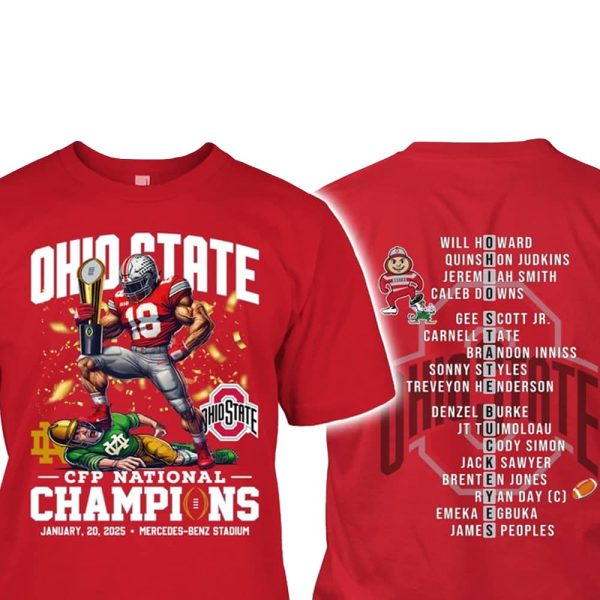 Buckeyes CFP 2025 Champs Shirt