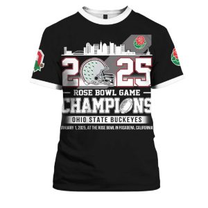 Buckeyes Rose Bowl Game Champions 2025 T shirt 2