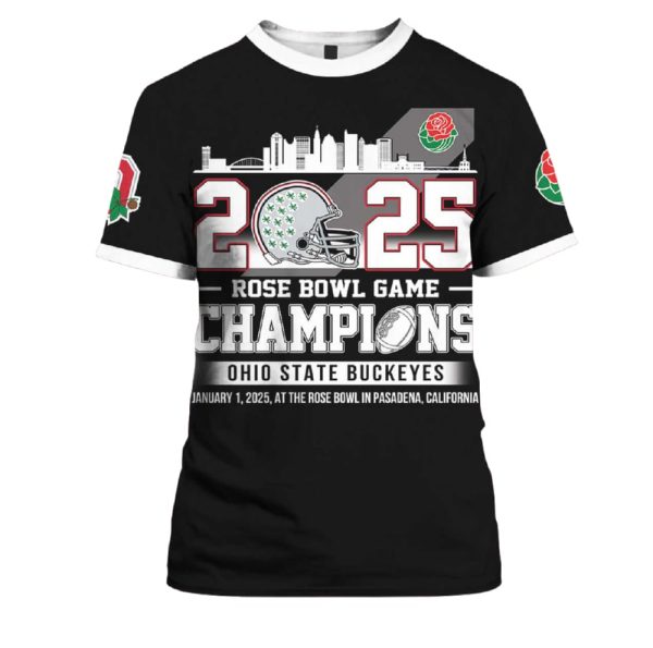 Buckeyes Rose Bowl Game Champions 2025 T-shirt