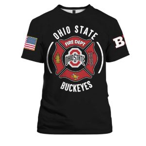 Buckeyes x 2025 Firefighter Appreciation Night Shirt 2