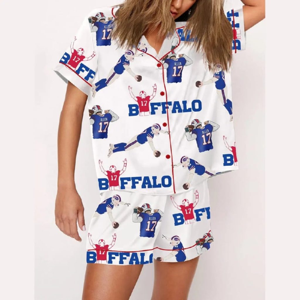 Buffalo Football Allen 17 Pajama Set