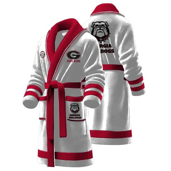 Bulldogs Custom Name Bathrobe