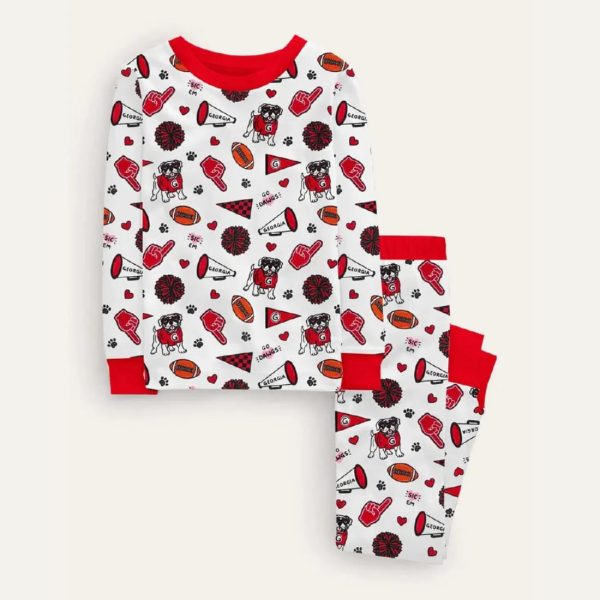 Bulldogs Football Pajama Set