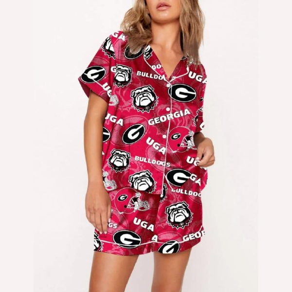 Bulldogs UGA Football Pajama Set