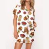 Burritos Bowls Mexican Grill Satin Pajama Set