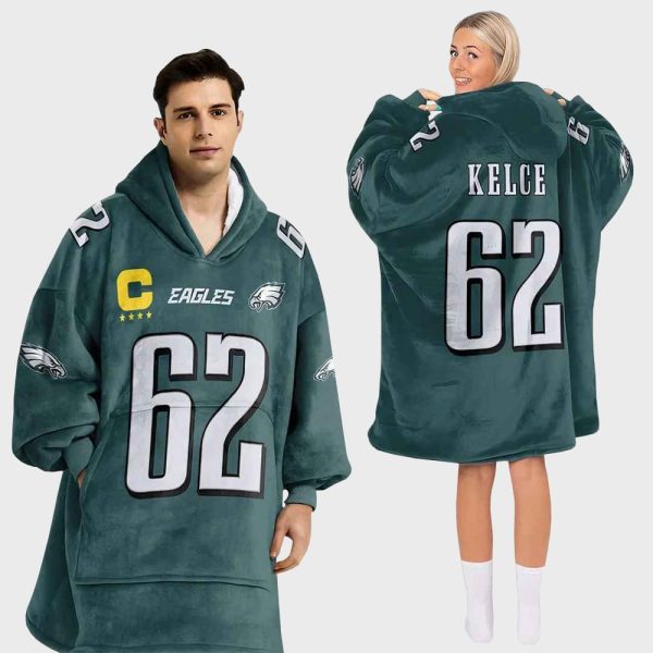 Captain 62 Philadelphia Football Unisex Blanket Hoodie