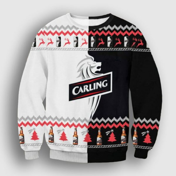 Carling Lager Beer Ugly Christmas Sweater