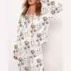 Cat Flower Pajama Set