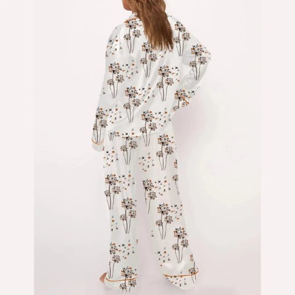 Cat Flower Pajama Set