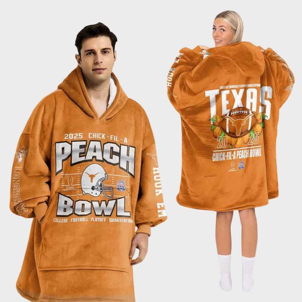 Champions Longhorns Football Unisex Blanket Hoodie