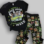 Cheech And Chong Scoobie-Doobie Today's Good Mood Is Sponsored By Weed Pajamas Set